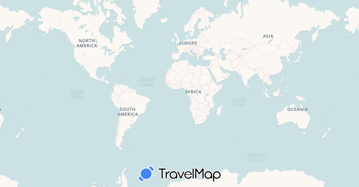 TravelMap itinerary: driving in Tunisia (Africa)